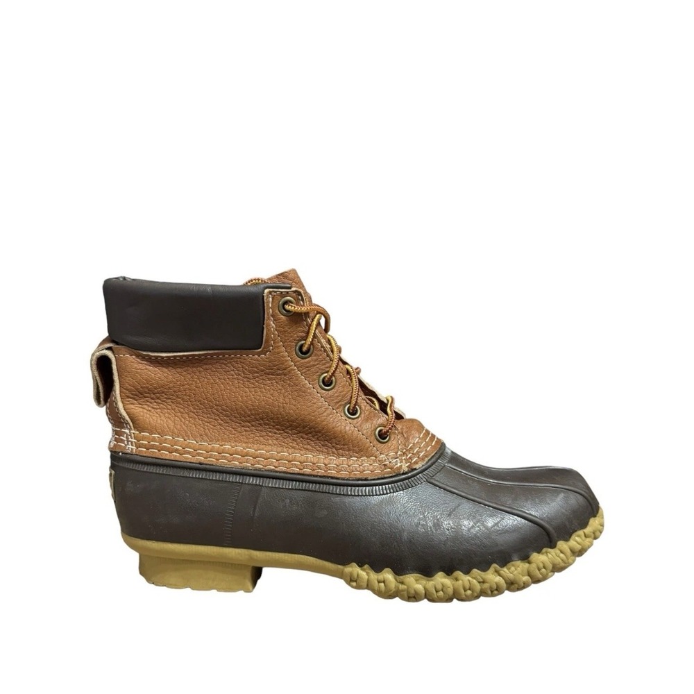 LL Bean Bean Boot Brown Leather 6" Women Size CM No Box